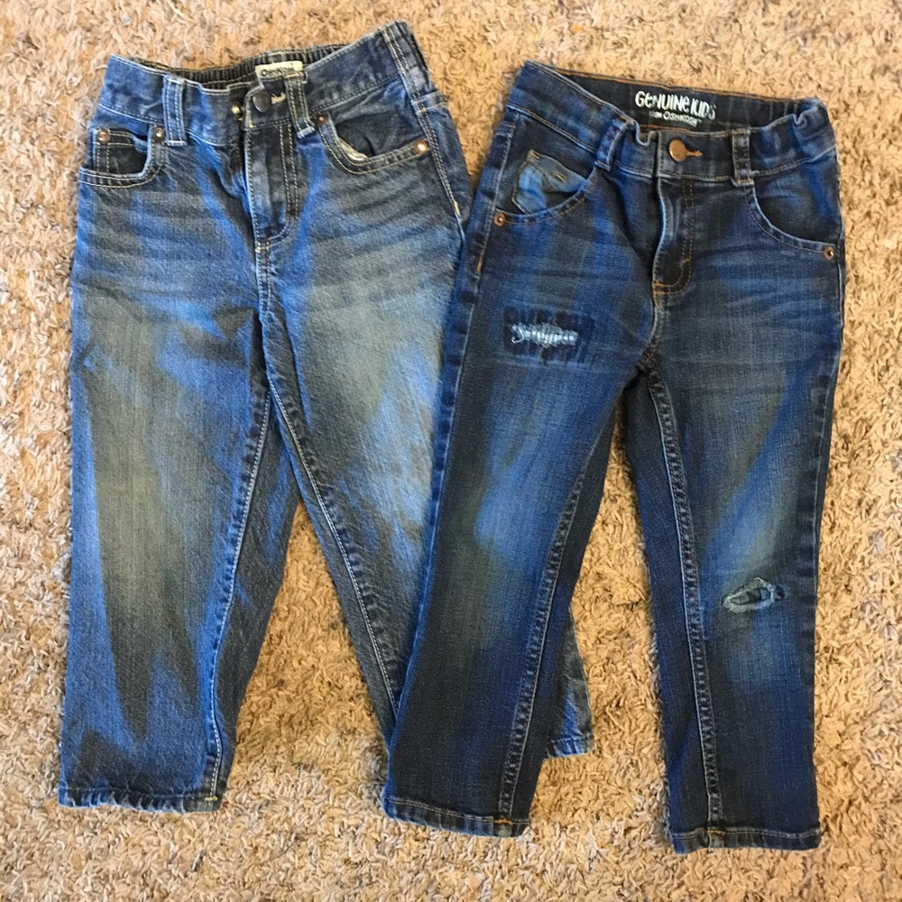 2 pairs 3T boys osh kosh jeans